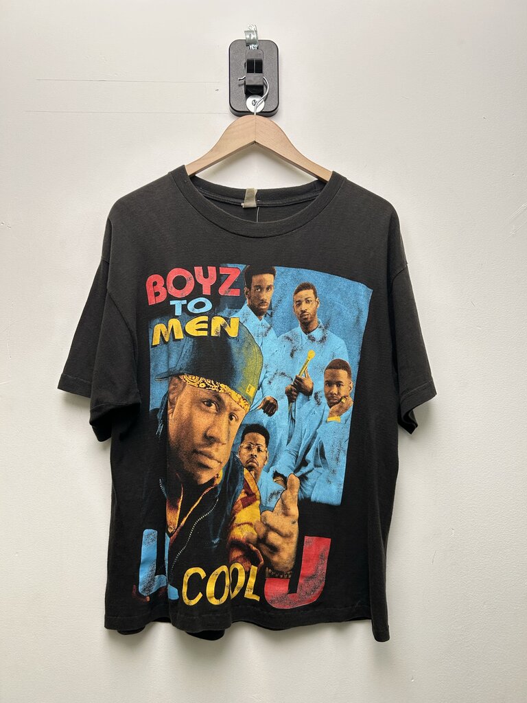90's Boyz to Men LL Cool J Red Yellow Blue Rap Tee sz.XL