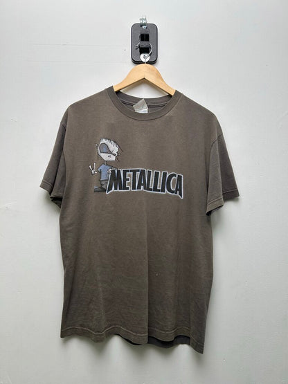 2000's Metallic Juindo Blue Logo Grey Tee sz.L