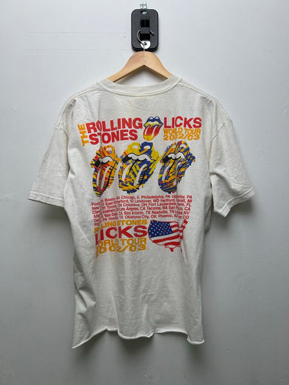 2002 Rolling Stones Licks Dragon Tour White Crop Tee sz.XL