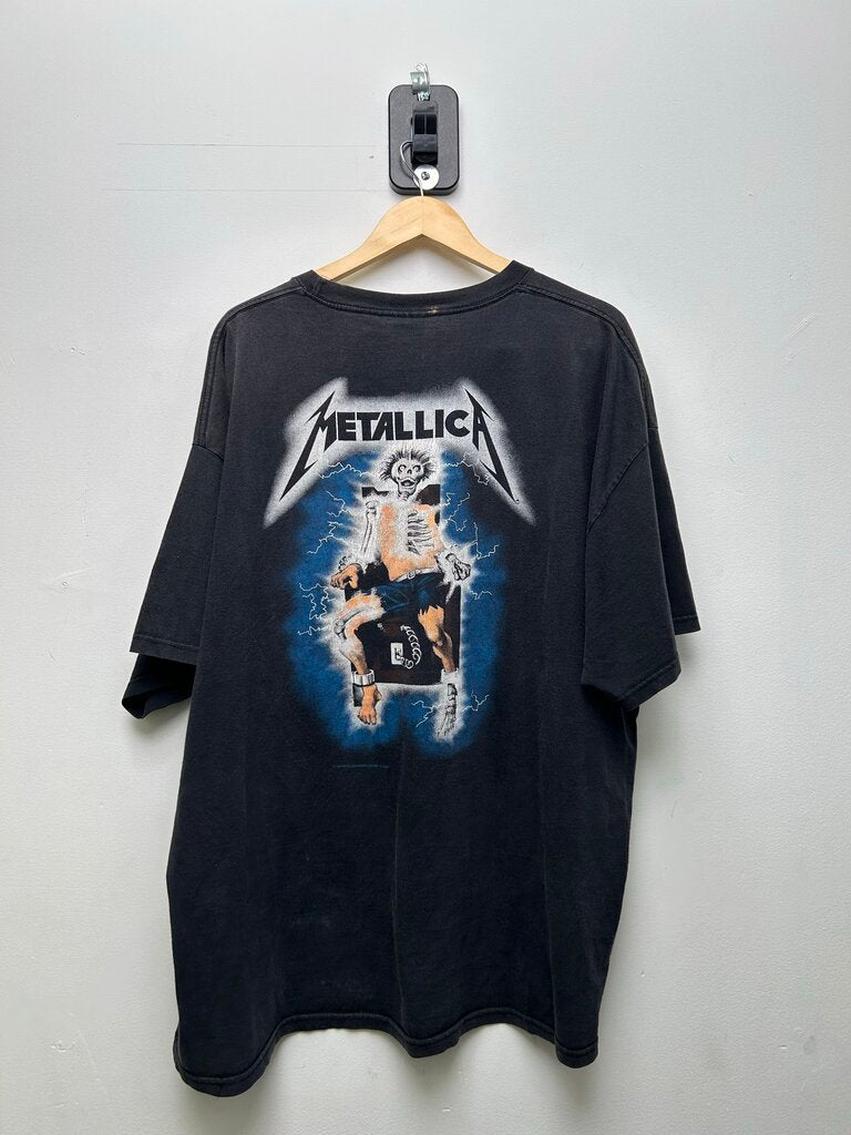 1994 Metallica Ride The Lightning Purple Logo Black Tee sz.2XL XXL
