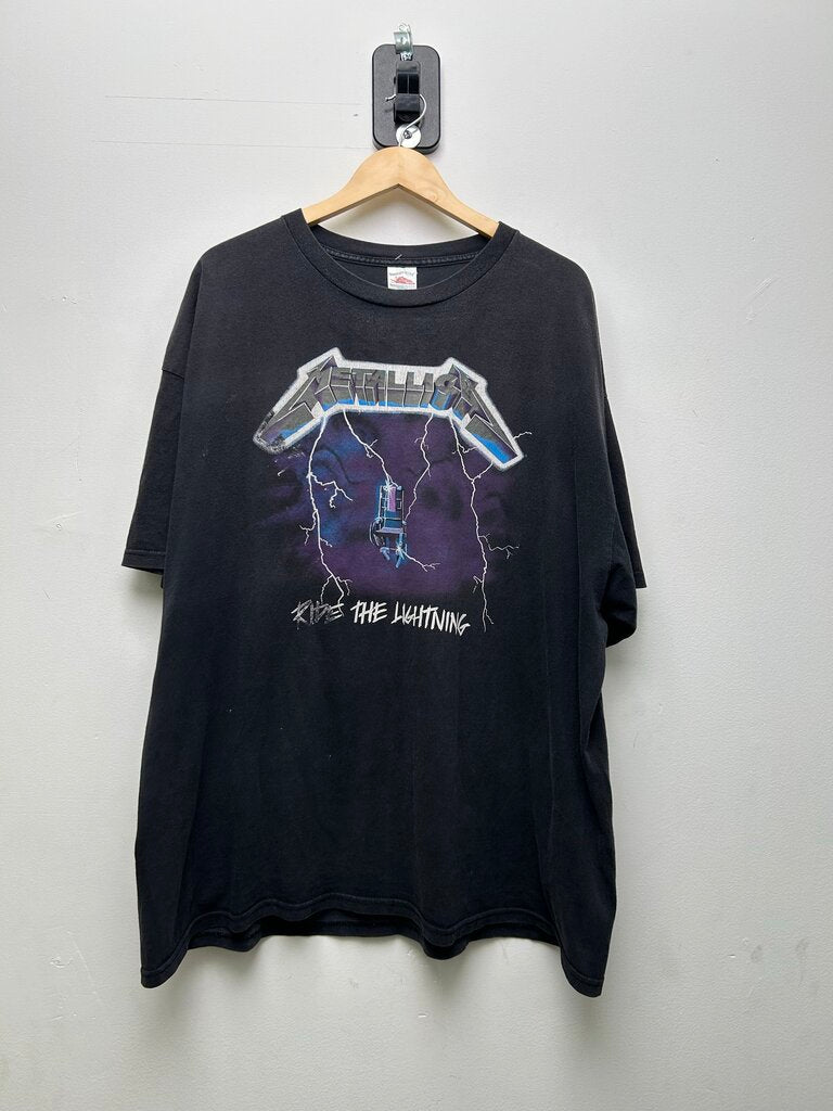 1994 Metallica Ride The Lightning Purple Logo Black Tee sz.2XL XXL