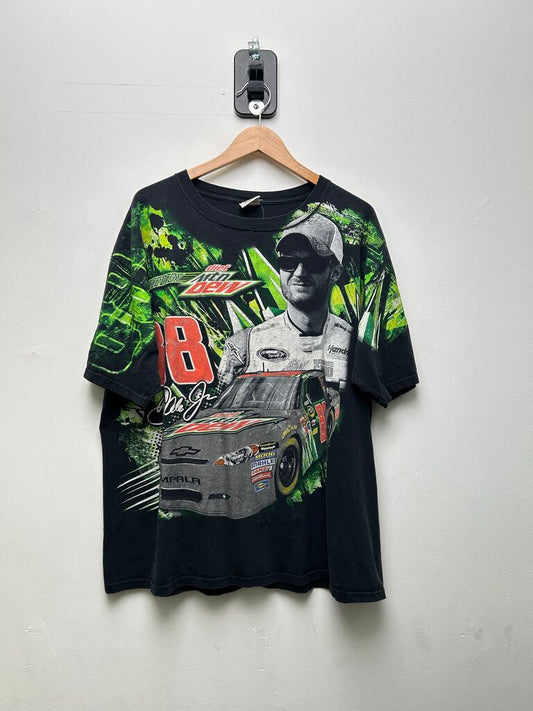 Nascar Dale Earnhardt AOP Mtn Dew Black Tee sz.2XL XXL