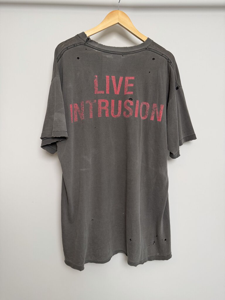 90s Slayer Live Intrusion Grey Tee size XL/2XL