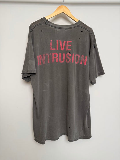 90s Slayer Live Intrusion Grey Tee size XL/2XL