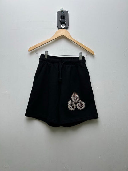Preowned 424 Black Patch Shorts Sz.XS