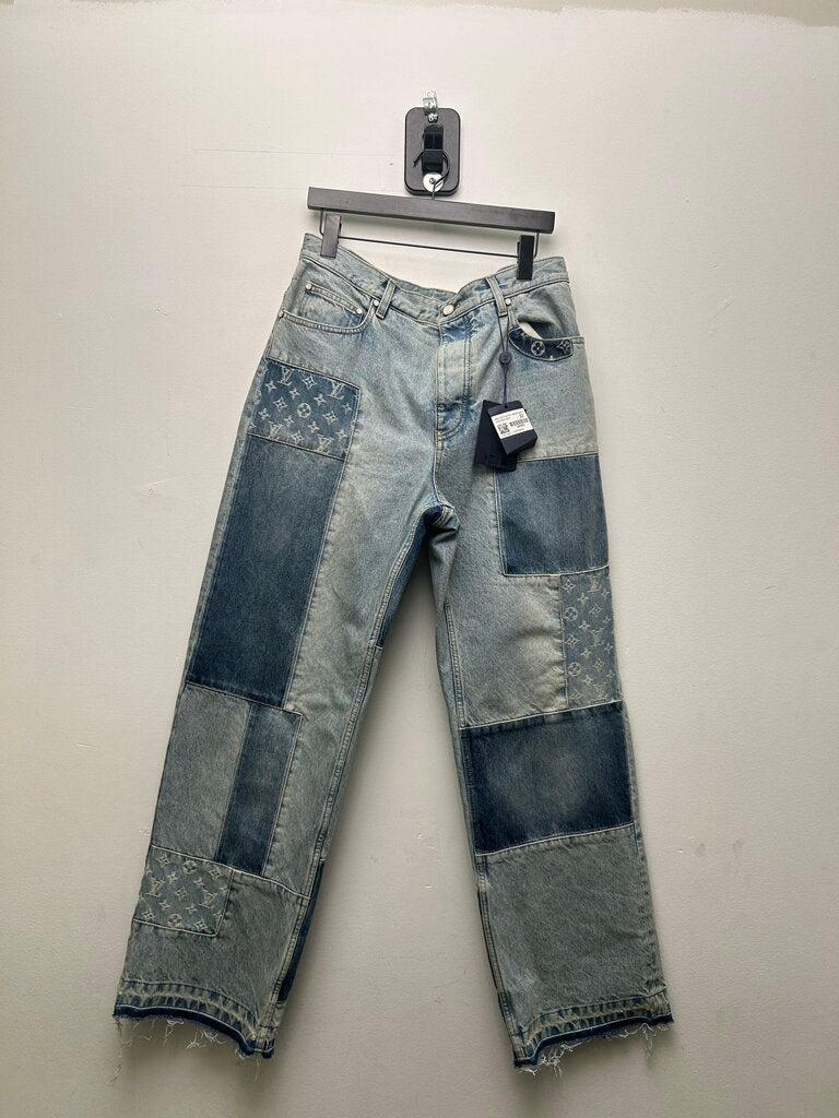 Louis Vuitton Patchwork Signature Patchwork Denim sz.32