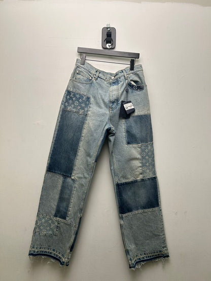 Louis Vuitton Patchwork Signature Patchwork Denim sz.32