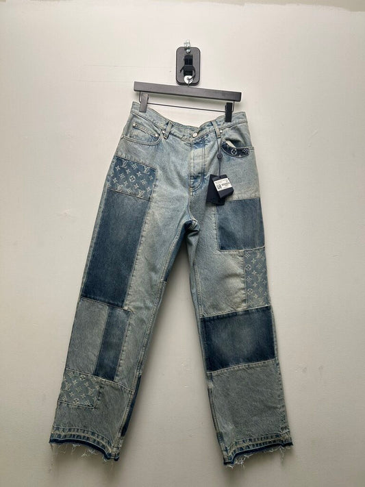 Louis Vuitton Patchwork Signature Patchwork Denim sz.32