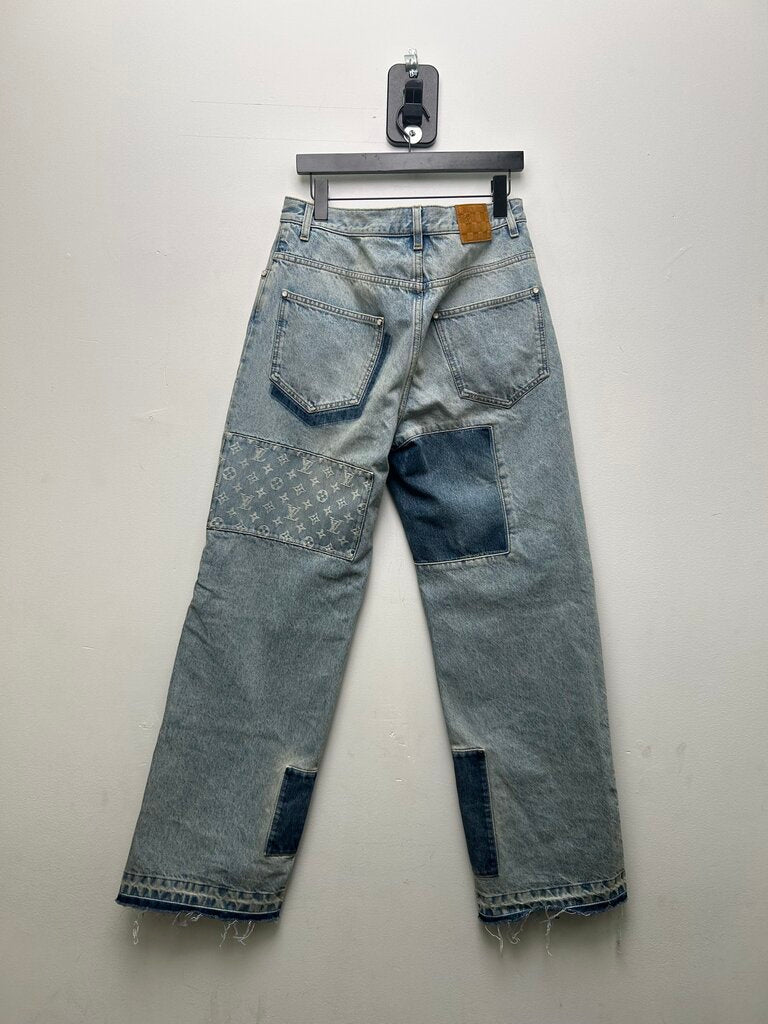 Louis Vuitton Patchwork Signature Patchwork Denim sz.32