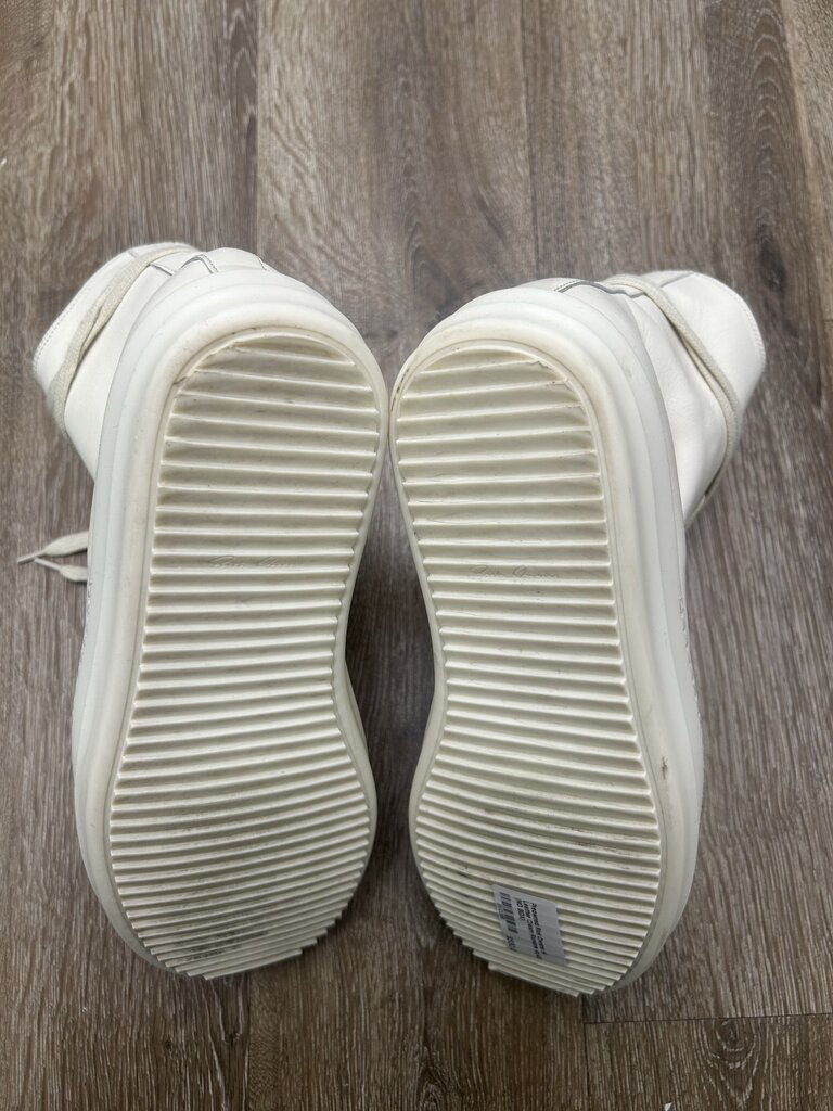 Preowned Rick Owens Hi Leather Cream Ramone sz.42.5 (NO BOX)