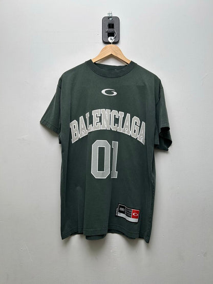 Preowned Balenciaga Green 01 Jersey Tee sz.XS