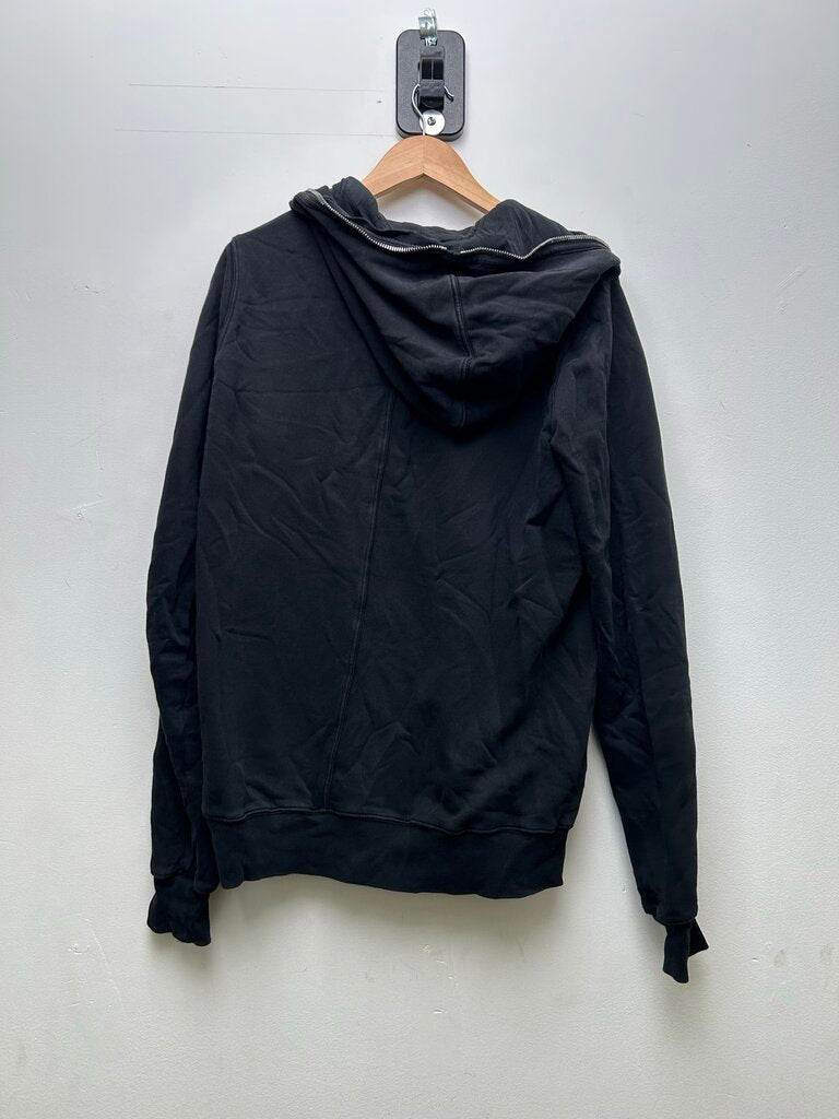 Preowned Rick Owens Full Zip Black Hoodie sz.Large