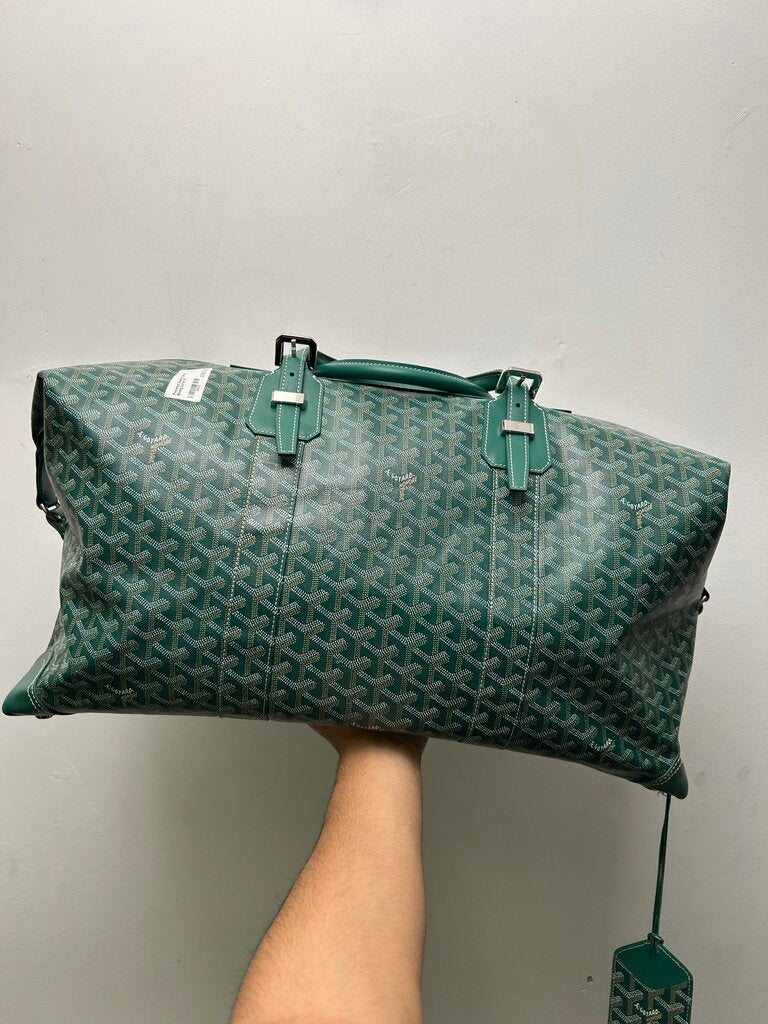 Preowned Goyard Green Boeing Duffel 55