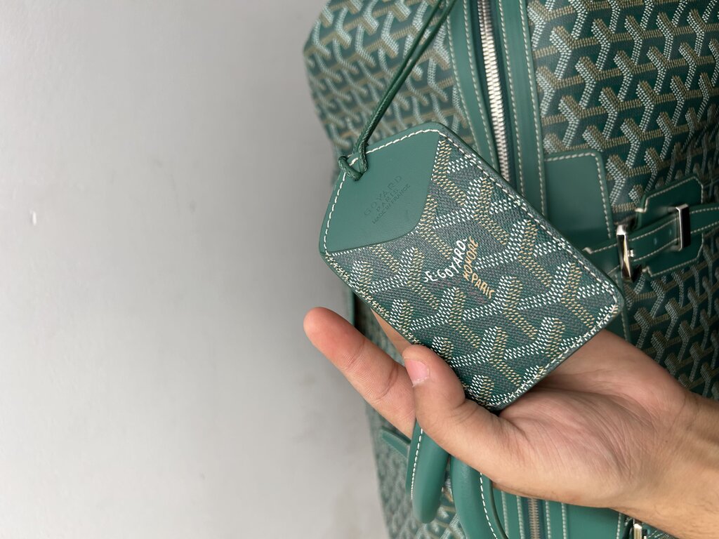 Preowned Goyard Green Boeing Duffel 55