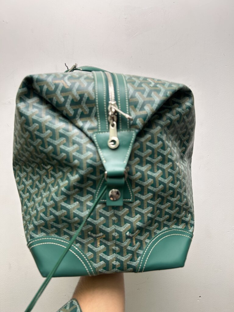 Preowned Goyard Green Boeing Duffel 55