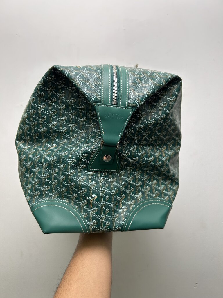 Preowned Goyard Green Boeing Duffel 55
