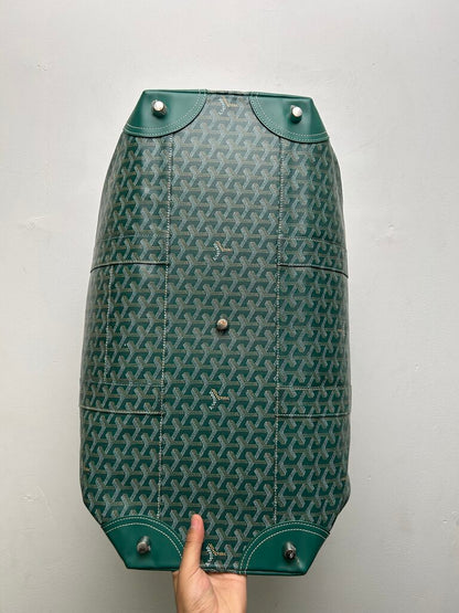 Preowned Goyard Green Boeing Duffel 55