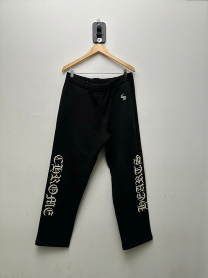 Preowned Chrome Hearts Slo Ride Black Cashmere Sweatpants sz.XL