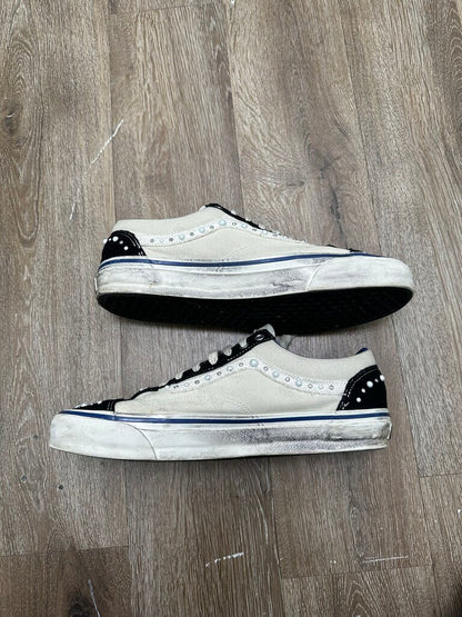 Preowned Vans Pearlized White Black sz.13