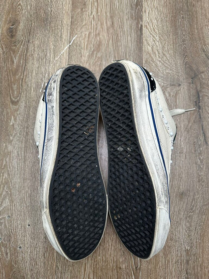 Preowned Vans Pearlized White Black sz.13