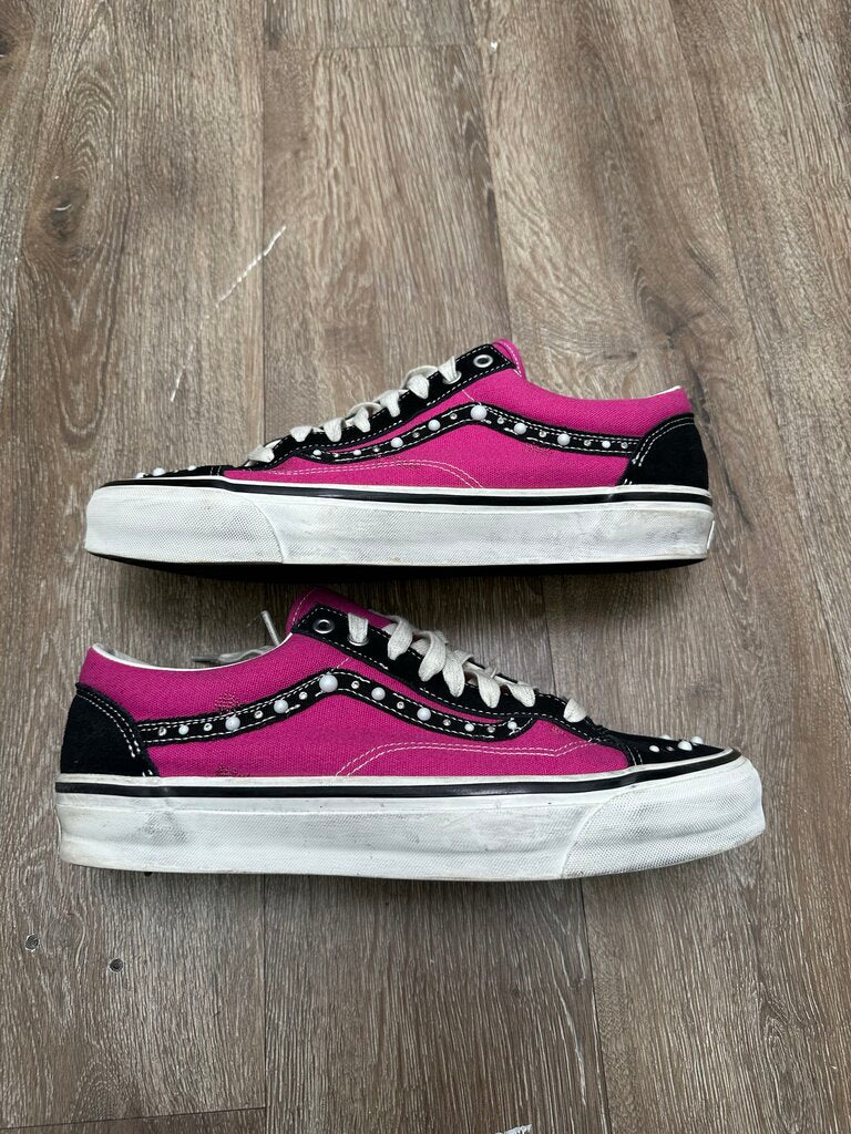 Preowned Vans Pearlized Pink White sz.12