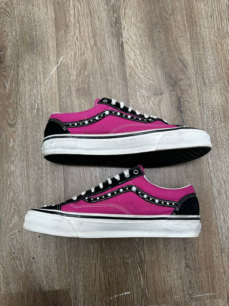 Preowned Vans Pearlized Pink White sz.12