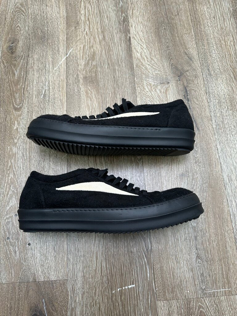 New Rick Owens Vans Black Wool n Sole Sz.44 (No Box)