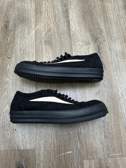 New Rick Owens Vans Black Wool n Sole Sz.44 (No Box)
