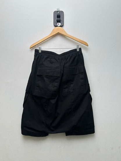Preowned Rick Owen Tecuatl 3/4 Pod Pants Black Sz US 46