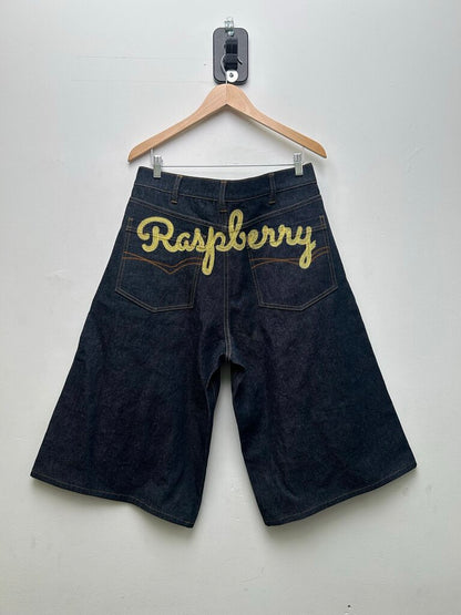 New Gv Gallery Denim Spellout Shorts Sz.Large