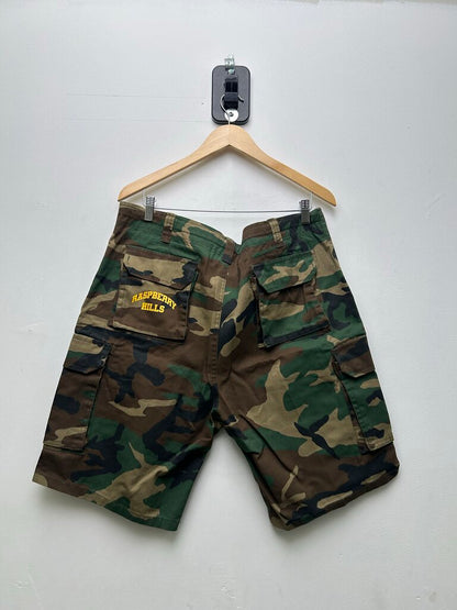 New Gv Gallery Camo Spellout Shorts Sz.Small