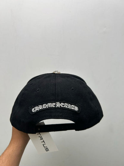 Preowned Chrome Hearts Black White Vine Dagger Hat