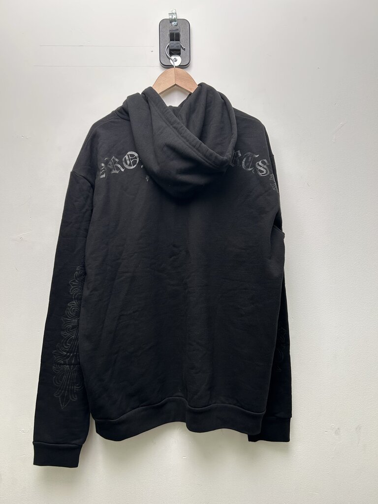 New Chrome Hearts Black On Black Floral Hoodie Sz.XL
