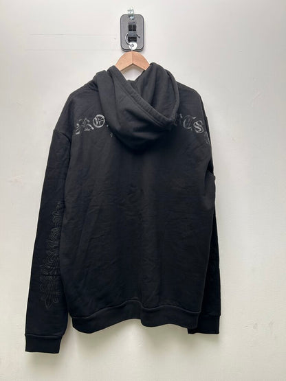 New Chrome Hearts Black On Black Floral Hoodie Sz.XL