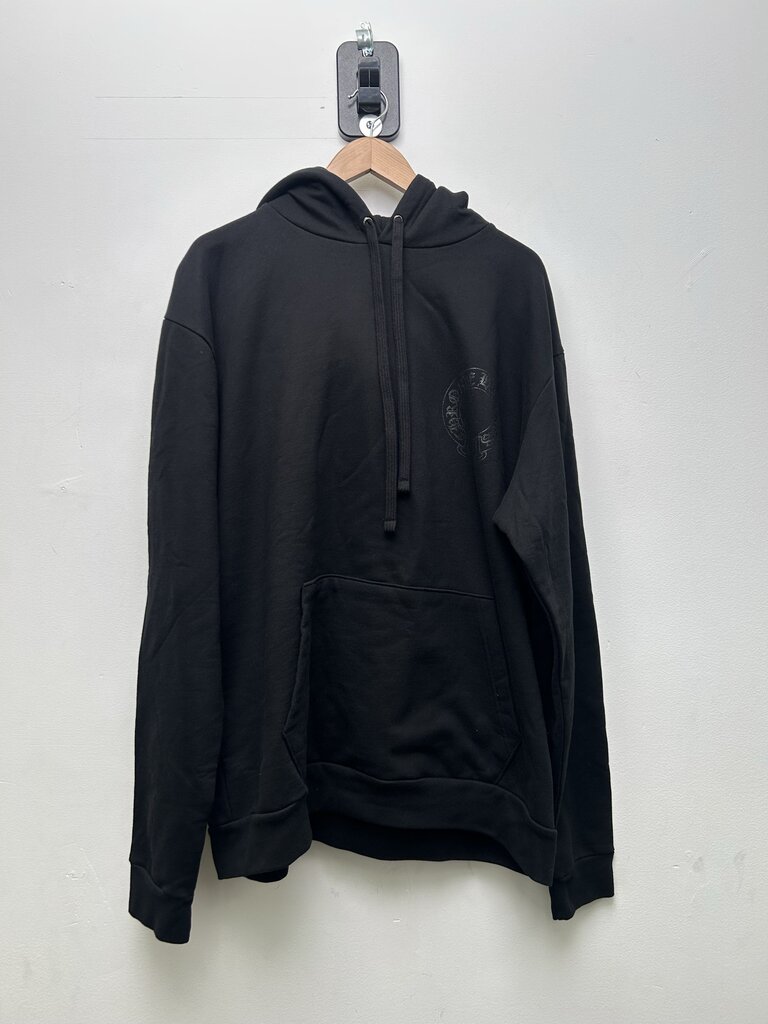 New Chrome Hearts Black On Black Floral Hoodie Sz.XL