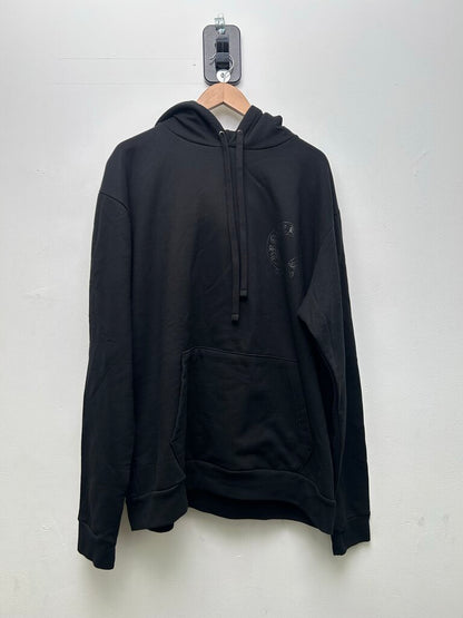 New Chrome Hearts Black On Black Floral Hoodie Sz.XL