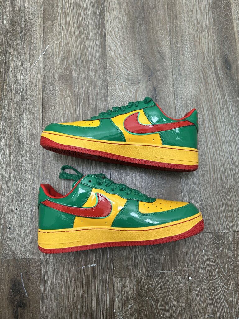 Preowned Nike AF1 Yatchy Concrete Red Yellow Green Sz.12