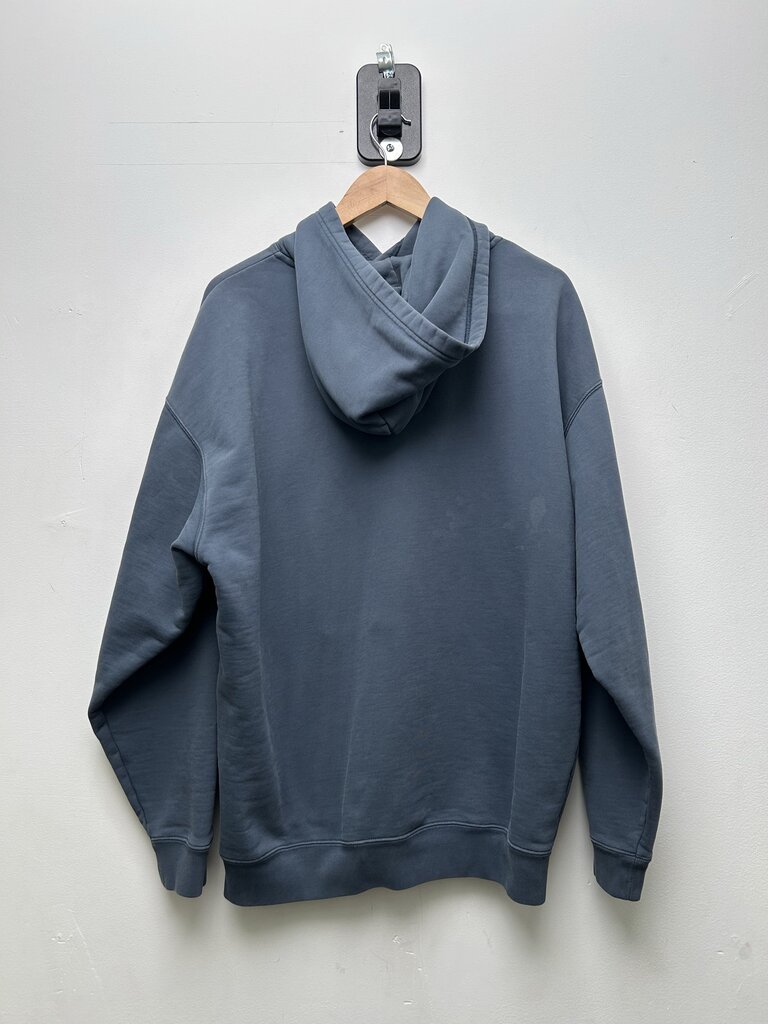 Preowned Balenciaga Blue Black BB Logo Hoodie Sz.Small