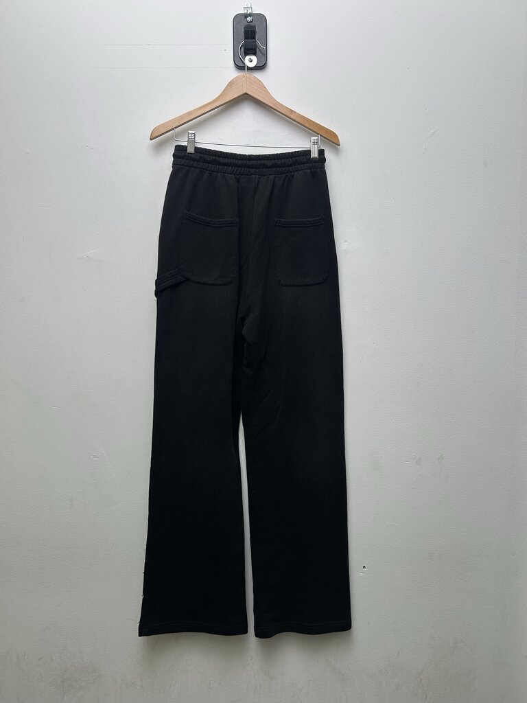Preowned HMDD Black Rhinestone Sweatpants Sz.Small