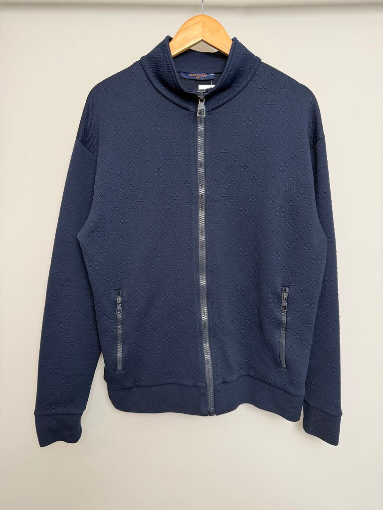 Preowned Louis Vuitton Navy Monogram Track Jacket size