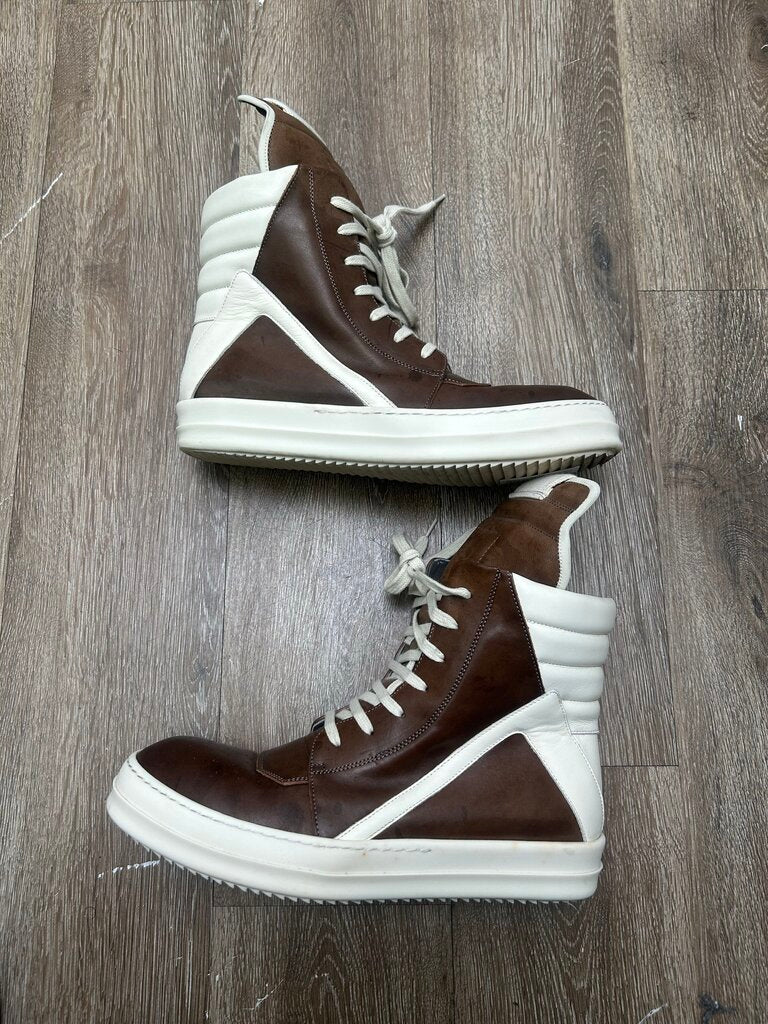 Preowned Rick Owens Geobasket Cream Brown Size 42 (No Box)