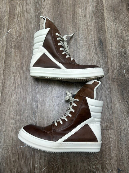 Preowned Rick Owens Geobasket Cream Brown Size 42 (No Box)