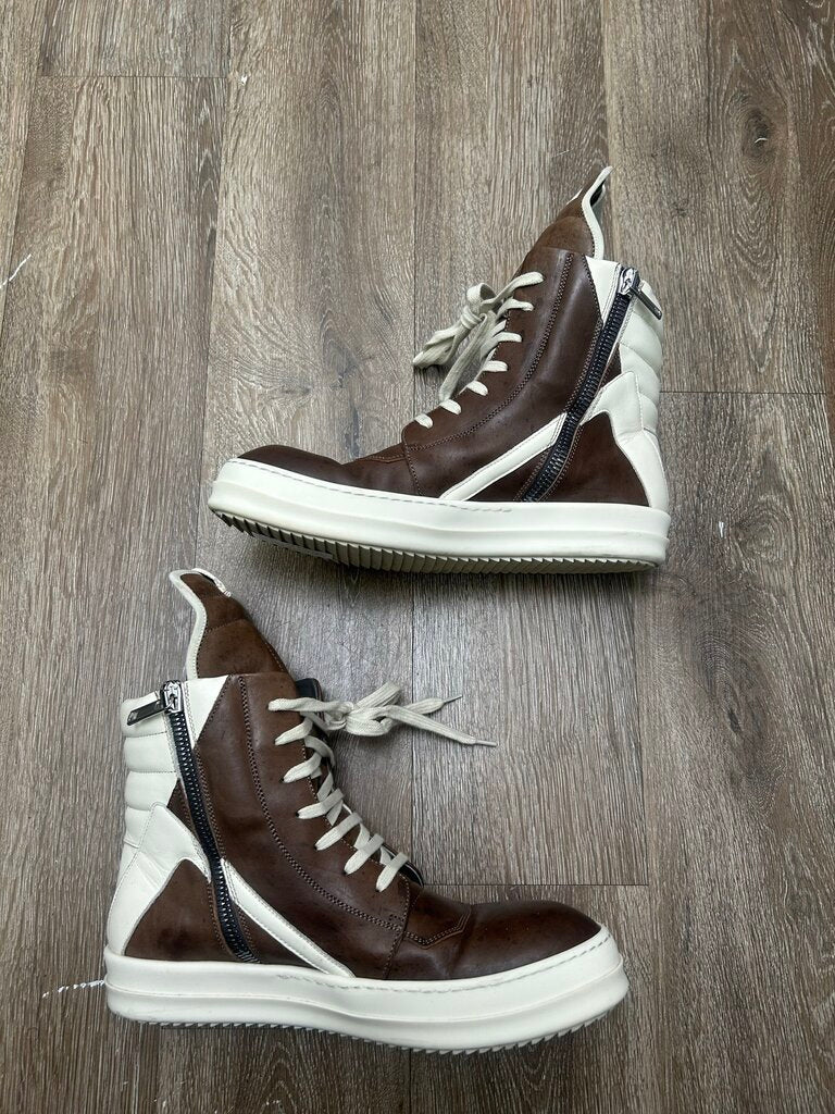 Preowned Rick Owens Geobasket Cream Brown Size 42 (No Box)