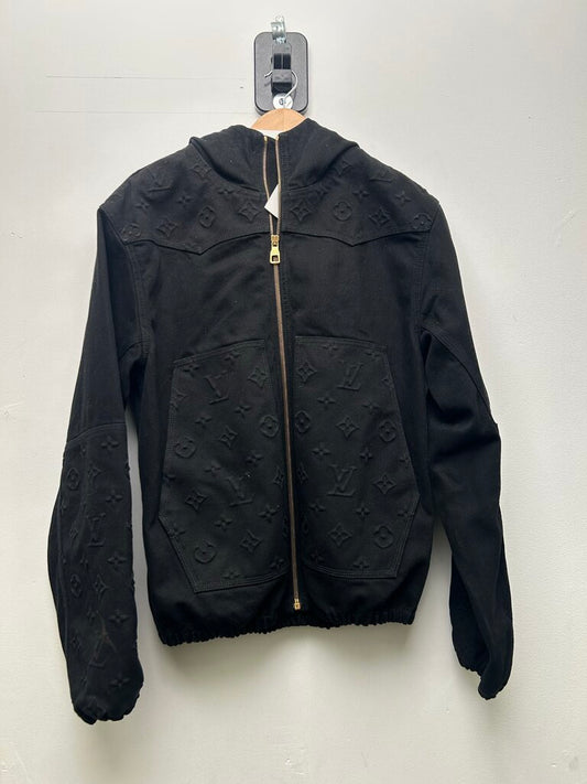 Preowned Louis Vuitton Black Monogram Carpenter Jacket Size 46