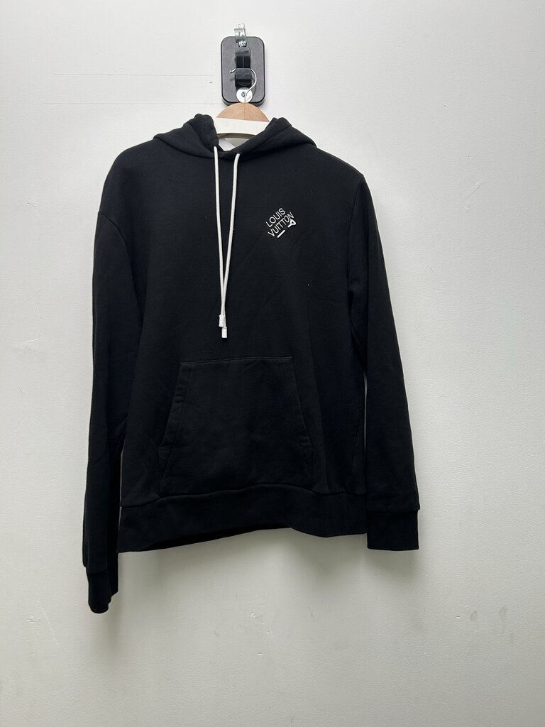 Preowned Louis Vuitton Black Pin Hoodie Size Large