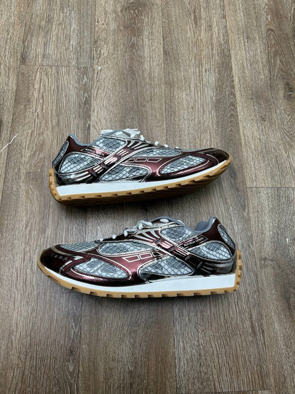 Preowned Bottega Orbit Maroon Silver Size 46