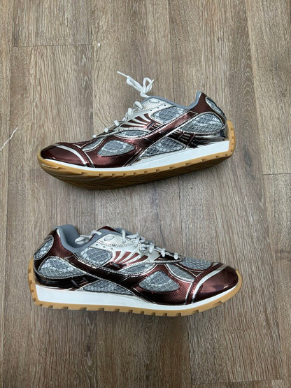 Preowned Bottega Orbit Maroon Silver Size 46