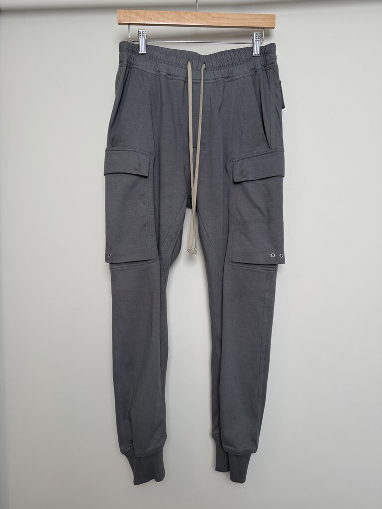 Preowned Rick Owens Grey Jogger Cargo Sweatpants size S/M