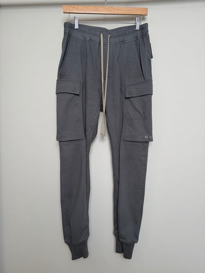 Preowned Rick Owens Grey Jogger Cargo Sweatpants size S/M
