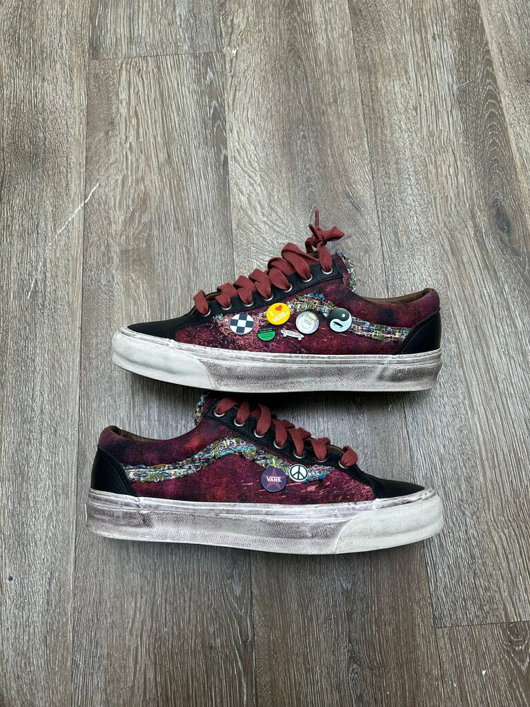 Preowned Souvenir Vans Burgundy Size 9.5